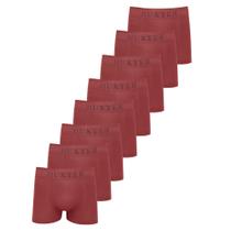 Kit 8 Cuecas Masculinas Boxer Microfibra Huxter Vinho Kit 8 Cuecas Masculinas Boxer Microfibra Huxter Vinho