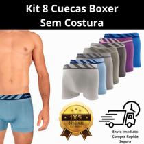 Kit 8 Cuecas Masculinas Sem Costura Confortáveis Atacado Kit 8 Cuecas Masculinas Sem Costura Confortáveis Atacado