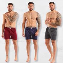 Kit 8 Cuecas Samba Canção Shorts Algodão Pijama De Dormir Conforto Premium do P ao GG