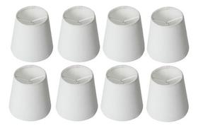 Kit 8 Cupula Pequena Para Abajur Tecido Algodao Encaixe Presilha Vela Kit 8 Cupula Pequena Para Abajur Tecido Algodao Encaixe Presilha Vela
