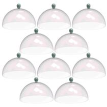 Kit 8 Cúpulas de Plástico 30cm Bolos Tortas Doces Padaria Café Hotel Verde Menta Crippa Kit 8 Cúpulas de Plástico 30cm Bolos Tortas Doces Padaria Café Hotel Verde Menta Crippa