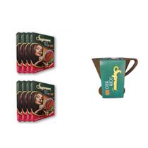 Kit 8 cxs Filtro 103 Reutilizável TNT + Porta Filtro colorido