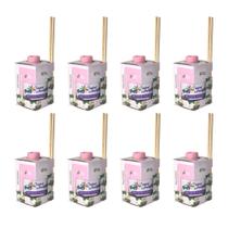 Kit 8 Difusores Aromatizantes de Ambiente 250ml Tropical Aromas