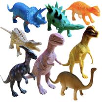 Kit 8 Dinossauro De Brinquedo Peças De Borracha Kit 8 Dinossauro De Brinquedo Peças De Borracha