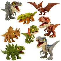 Kit 8 Dinossauros Articulados E 8 Livros Educativos TRex Velociraptor Tricerátopo Espinossauro Kit 8 Dinossauros Articulados E 8 Livros Educativos TRex Velociraptor Tricerátopo Espinossauro
