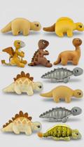 Kit 8 Dinossauros Pelúcia Luxo Decoração Dino Kit 8 Dinossauros Pelúcia Luxo Decoração Dino