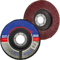 Kit 8 Disco Flap Lixa Profissional De Desbaste Madeira Aço