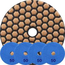 Kit 8 Disco Lixa Polimento A Seco Mármore 10 Cm Grão 50 Kit 8 Disco Lixa Polimento A Seco Mármore 10 Cm Grão 50