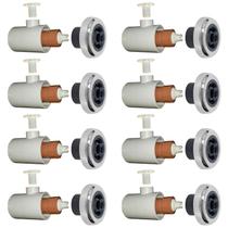 Kit 8 Dispositivo De Hidromassagem Para Piscina Alvenaria 50mm Aço Inox 316
