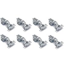 Kit 8 Dobradiça Para Armário 165 Graus 35mm Reta Com Pistão Clip-On Kit 8 Dobradiça Para Armário 165 Graus 35mm Reta Com Pistão Clip-On