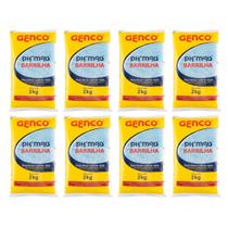 Kit 8 Elevador De Ph + Granulado Genco Barrilha 2kg