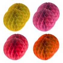 Kit 8 enfeite bola colmeia dobravel 30cm