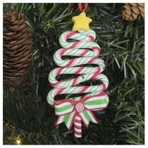 Kit 8 Enfeite Pendente Para Árvore De Natal Pinheirinho 13,5cm