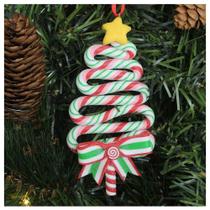 Kit 8 Enfeite Pendente Para árvore De Natal Pinheirinho 13,5cm