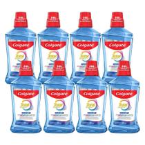 Kit 8 Enxaguante Bucal Colgate Total 12 Clean Mint 500ml