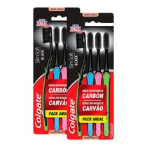 Kit 8 Escova Dental Colgate Slim Soft Black Kit 8 Escova Dental Colgate Slim Soft Black