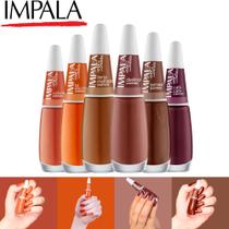Kit 8 Esmalte Impala Tons Laranjas e Roxo Cremoso Esmaltes Atacado Kit 8 Esmalte Impala Tons Laranjas e Roxo Cremoso Esmaltes Atacado