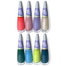 Kit 8 Esmaltes Coleção Movimenta Completa Impala Manicure