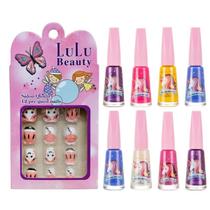 Kit 8 Esmaltes Teen + 12 Unhas Postiças Infantil Unicórnio Kit 8 Esmaltes Teen + 12 Unhas Postiças Infantil Unicórnio