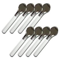 KIT 8 ESPÁTULAS Para Sorvete Italiano, Açaí INOX 28 cm Cabo BRANCO