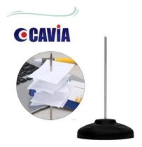 Kit 8 Espeto Para Fixar Papel Metal Preto Cavia