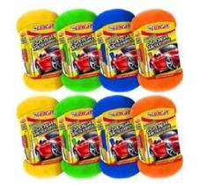 Kit 8 Esponja De Microfibra Para Lavar Secar E Polir Luxcar Kit 8 Esponja De Microfibra Para Lavar Secar E Polir Luxcar