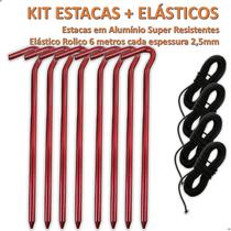 KIT 8 ESTACAS (MOD101331) + 4 Elásticos para varetas