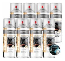 Kit 8 Etaniz Silicone Spray Carro Novo 300ml Renova Protege