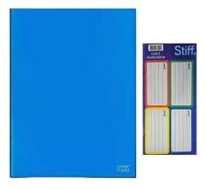 Kit 8 Etiquetas + 1 Caderno Brochura 96 Fl Capa Dura Grande Kit 8 Etiquetas + 1 Caderno Brochura 96 Fl Capa Dura Grande