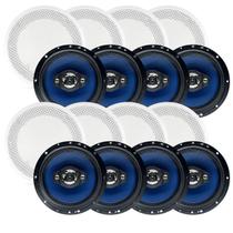 Kit 8 Falantes 6 Pol Orion 110w+ Arandelas Redondas Brancas Kit 8 Falantes 6 Pol Orion 110w+ Arandelas Redondas Brancas