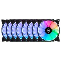 Kit 8 Fans Mancer Z100 RGB Com Controladora 120mm - MCR-Z10RGB-01 Kit 8 Fans Mancer Z100 RGB Com Controladora 120mm - MCR-Z10RGB-01