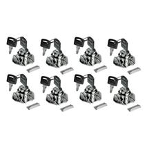 Kit 8 Fechadura Para Móveis Gavetas Tambor 31mm C/ 2 Chaves