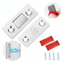 Kit 8 Fechos Trava Trinco Magnético Imã Móveis Gaveta Porta Kit 8 Fechos Trava Trinco Magnético Imã Móveis Gaveta Porta