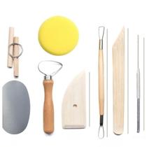 Kit 8 Ferramenta Escultura Modelagem Argila Massa Cerâmica