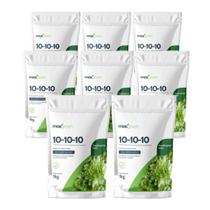 Kit 8 Fertilizante Forth Maxgreen 10-10-10 para Jardim 1kg