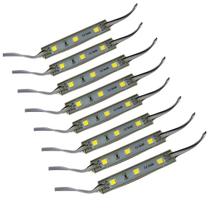 Kit 8 Fita Led Para Placa Bau Fita 3 Leds Universal 12v Kit 8 Fita Led Para Placa Bau Fita 3 Leds Universal 12v