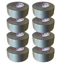 Kit 8 Fita Silver Tape Cinza 50mm X 50mt Eurocel Tpl201