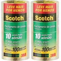 Kit 8 Fitas de Empacotamento 3M SCOTCH 5802 45MM X 100M