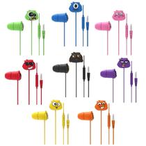 Kit 8 Fones De Ouvido Jellie Monster Xtrad Lc-869 Unissex Cores In-Ear Infantil Coleção