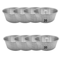 Kit 8 Forma Suíça 20cm Alumínio Redonda C/ Furo Kit 8 Forma Suíça 20cm Alumínio Redonda C/ Furo