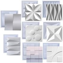 Kit 8 Formas Molde Para Gesso 3D E Cimento Abs Kit 8 Formas Molde Para Gesso 3D E Cimento Abs