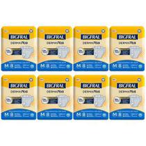 KIT 8 FRALDAS GERIATRICA BIGFRAL DERMA PLUS M / 8 = 64 un