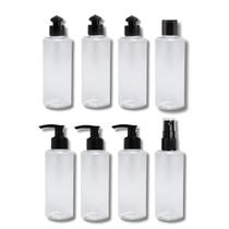 Kit 8 Frascos Viagem Armazenagem Cosméticos 100ml Cilindrico Kit 8 Frascos Viagem Armazenagem Cosméticos 100ml Cilindrico