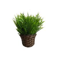 kit 8 galhos folhagens planta artificial bambu 35cm enfeites para sala paineis de plantas