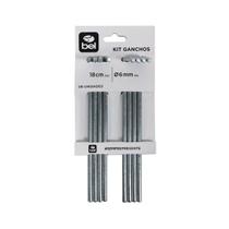 Kit 8 Ganchos Espeques 6mm x 18cm Multiuso 107800 BelFix Kit 8 Ganchos Espeques 6mm x 18cm Multiuso 107800 BelFix