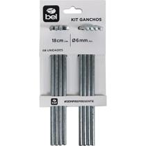 Kit 8 Ganchos Espeques Multiuso Bel