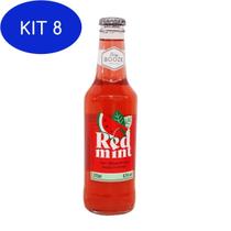 Kit 8 Gin Com Mix De Frutas Easy Booze Gim Red Mint 275Ml