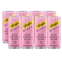 Kit 8 Gin Tônica Pink SCHWEPPES 269ml - Drink Pronto