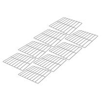 Kit 8 Grades Cromadas 35x35 Para Fornos Prp-004/008 Fcsb4e Fcv35 - Progás