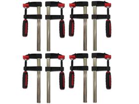 Kit 8 Grampos P/ Carpinteiro Tipo Sargento 200x50x260mm Onetools Kit 8 Grampos P/ Carpinteiro Tipo Sargento 200x50x260mm Onetools
